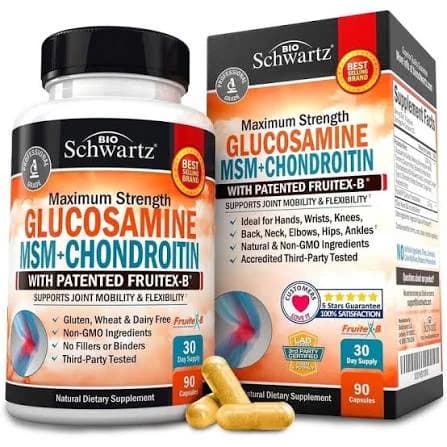Bio Schwartz Glucosamine MSM + Chondroitin 90 Capsules in Pakistan at Well Mart
