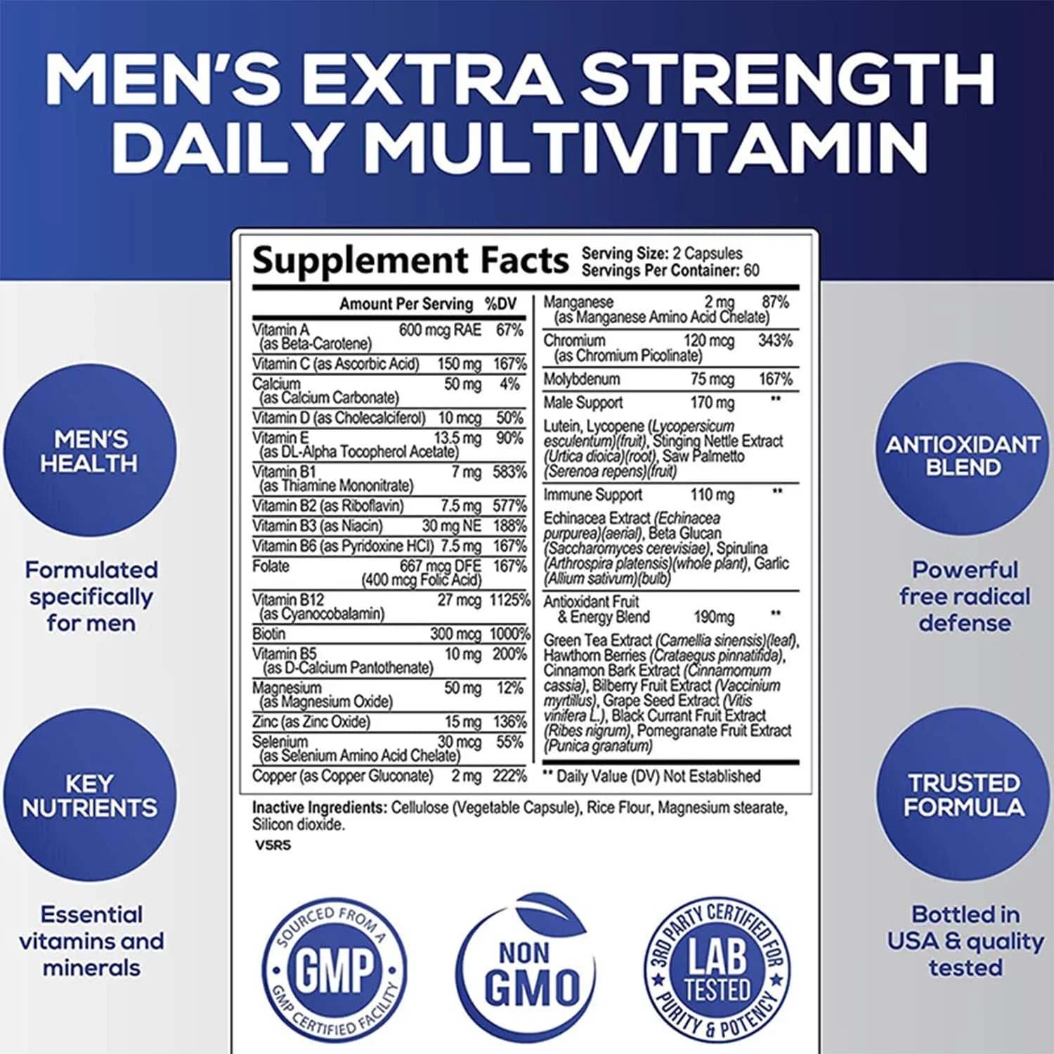 Pslalae Men's Daily Multivitamin Pslalae in Pakistan - Well Mart