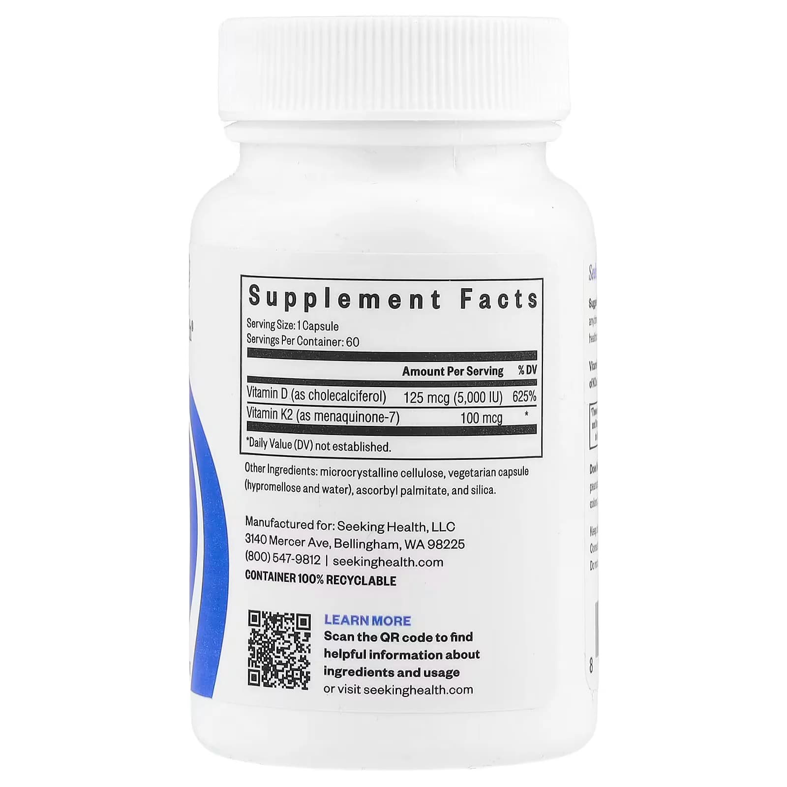 Seeking Health Vitamin D3+k2 Supplement In Pakistan, Supports Bone