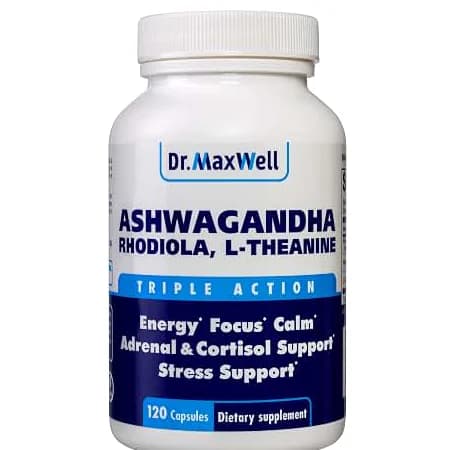 Dr. Maxwell Ashwagandha, Rhodiola, L-Theanine Capsules In Pakistan