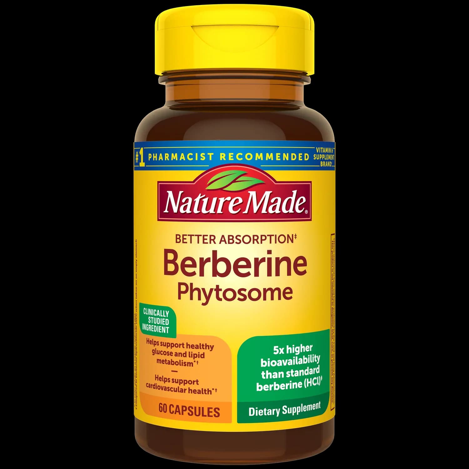 Nature Made Berberine Phytosome 550mg 60 Capsules