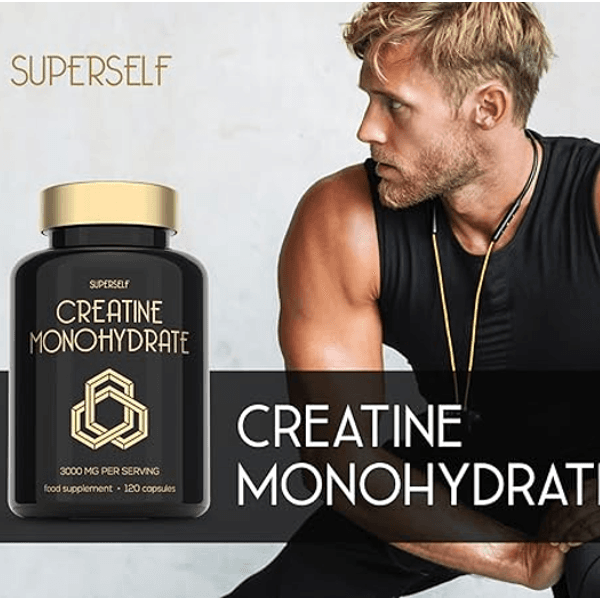 Superself Creatine Monohydrate Capsules 3000mg - Well Mart - Dietary Supplements