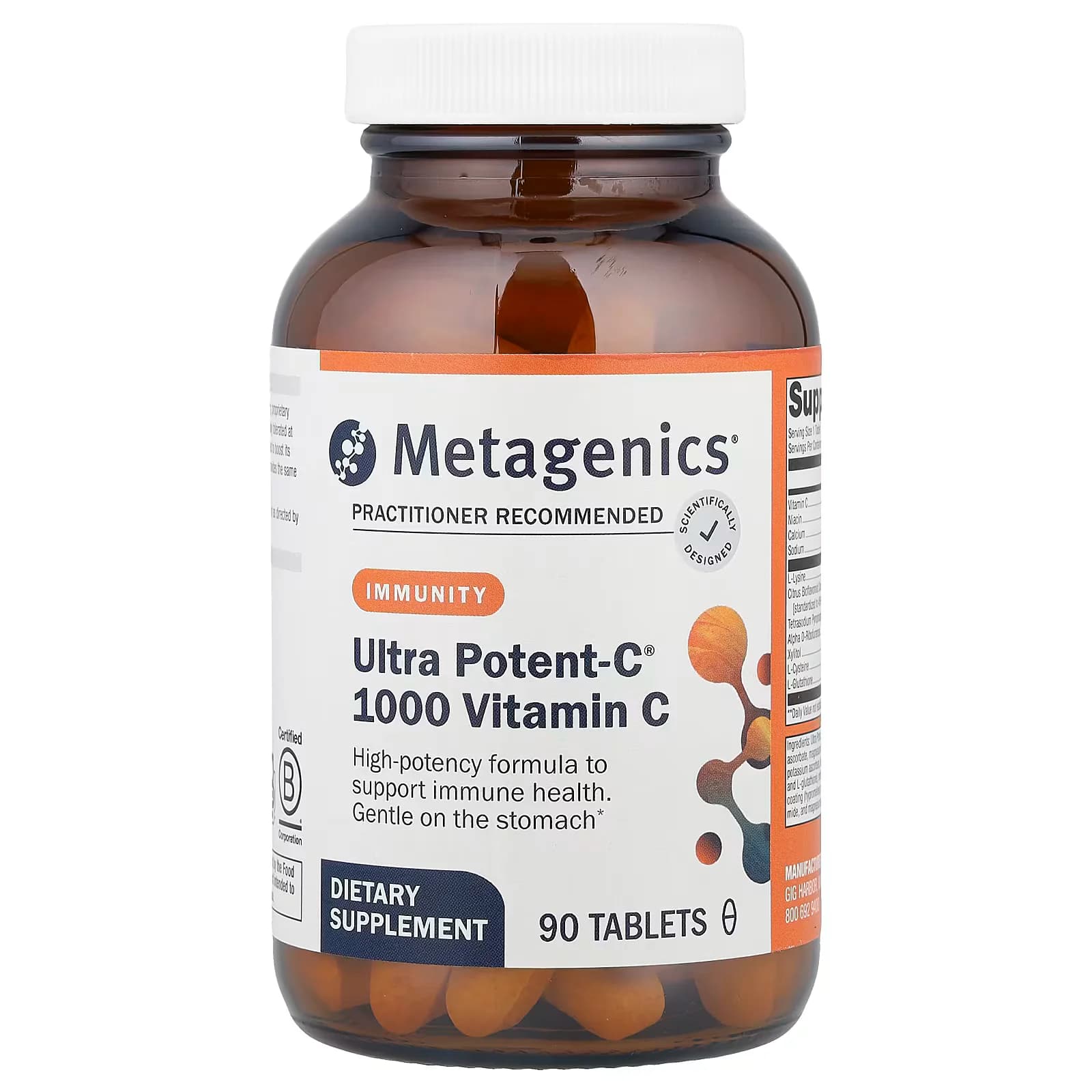 Metagenics Ultra Potent-C 1000 Antioxidant & Immune Support 90 Tablets