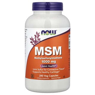 NOW Foods MSM 1,000 mg 240 Veg Capsules