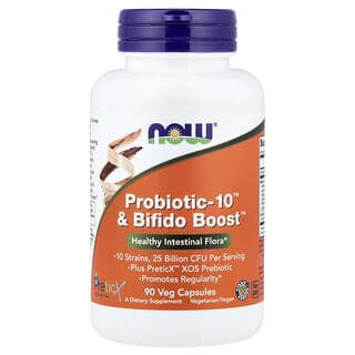 NOW Foods Probiotic-10 & Bifido Boost 90 Veg Capsules