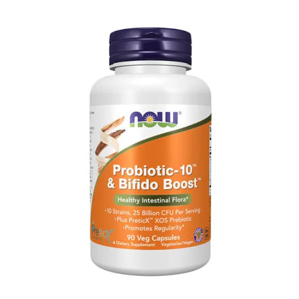 NOW Foods Probiotic-10 & Bifido Boost 90 Veg Capsules