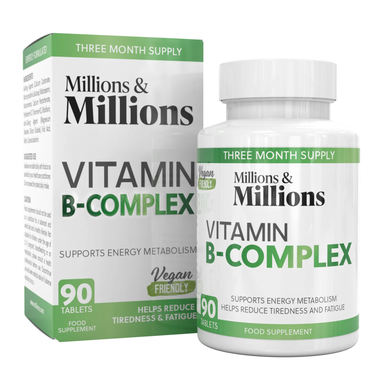 Millions & Millions Vitamin B-Complex 90 Capsules