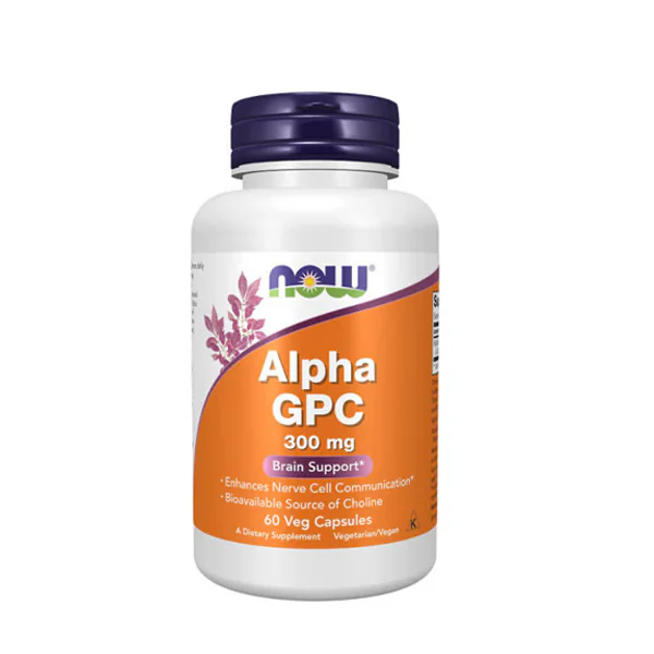 NOW Foods Alpha GPC 60 Veg Capsules