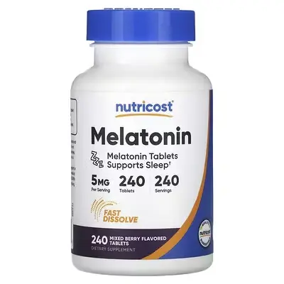 Nutricost Melatonin (Fast Dissolve) 5 mg Tablets