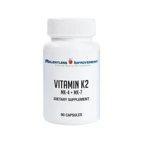 Relentless Improvement Vitamin K2 MK-4 + MK-7 Capsules