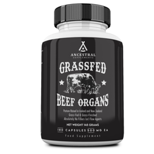 Ancestral Supplements Grass Fed Beef Organs Capsules