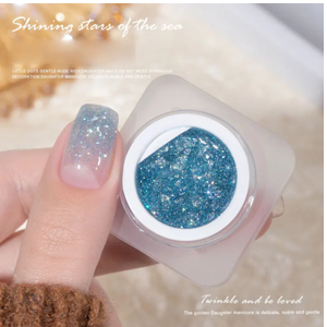 Colorful Glitter Piece Gel Nail Polish