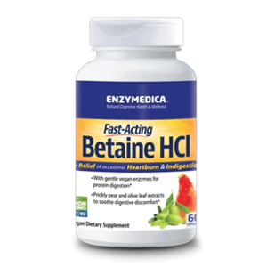 Enzymedica Fast-acting Betaine Hcl Capsules