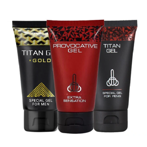 Provocative Gel Extra Sensation, Gold Titan Gel, Titan Gel