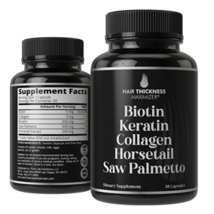 Hair Thickness Maximizer Biotin + Keratin + Collagen Capsules