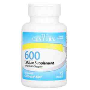 21st Century Calcium 600 mg –75 Tablets
