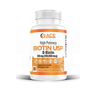 Ace Nutrition High Potency Biotin Usp 100mg Capsules