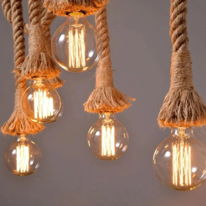 DIY Rope Light with Retro Bulb