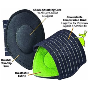 Sole Angel Cushioned Arch Supports Shock Absorbing Pair