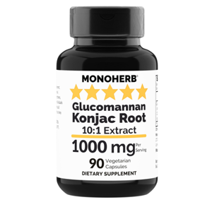 Monoherb Glucomannan Kojac Root 1000 Mg Capsule