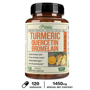 Pslalae Turmeric Querctin Bromelain Supplement