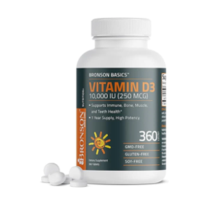 Bronson Basics Vitamin D3 250 Mcg Supplement