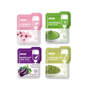 Laikou Face Mask, Eggplant, Cherry Blossoms, Green Beans, Matcha