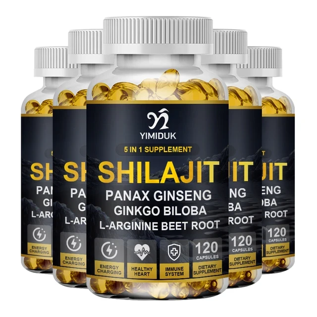 Shilajit Panax Ginseng + Ginkgo Biloba + L-arginine + Beet Root