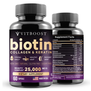 Vitboost Biotin Collagen And Keratin Capsules