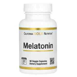 California Gold Nutrition Melatonin | 90 Capsules