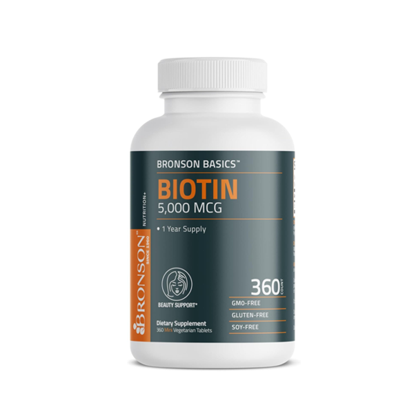 Bronson Basics Biotin 5000 Mcg Supplement