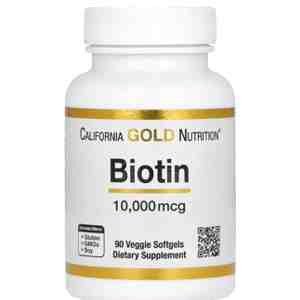 California Gold Nutrition Biotin 10,000 mcg –90 Softgels