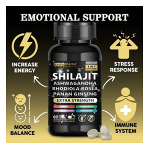 Zoyava Shilajit Ashwagandha Rhodiola Rosea Capsules