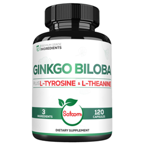 Satoom Ginkgo Biloba Plus L-tyrosine, L-theanine 1000'mg