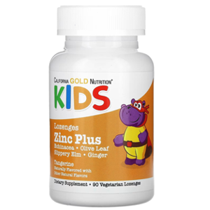 California Gold Nutrition Kids Zinc Plus Lozenge Capsules