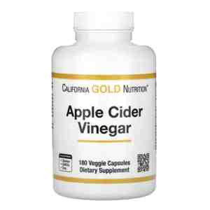 California Gold Nutrition Apple Cider Vinegar | 180 Capsules