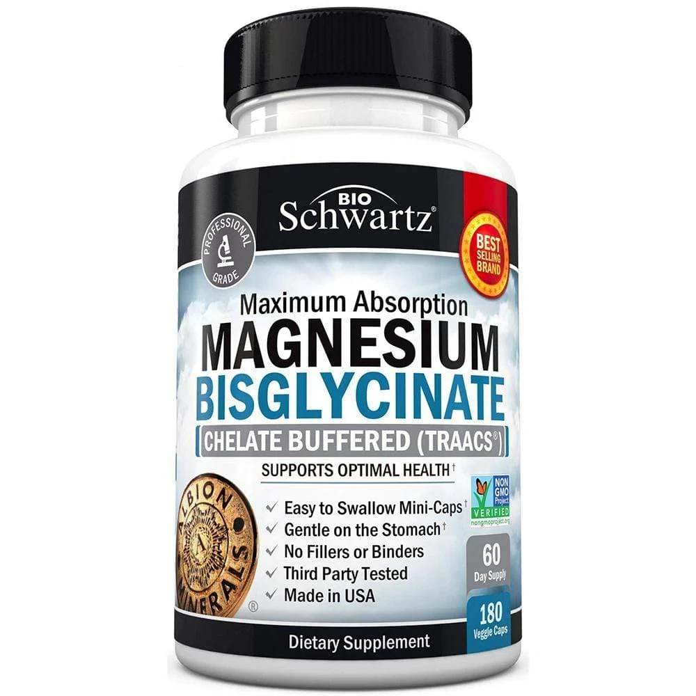 Bio Schwartz Maximum Absorption Magnesium Bisglycinate