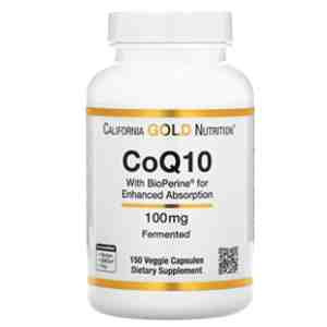 California Gold Nutrition CoQ10 with BioPerine -100 mg Fermented