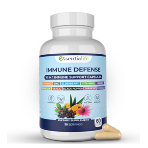 Ssentialife Immune Defense 10-in-1 Immune Support Capsules