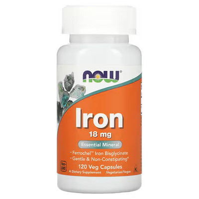 Now Iron 18 Mg Supplement