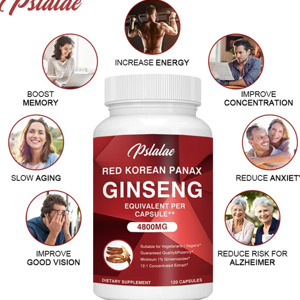 Pslalae Red Korean Panax Ginseng 4800 Mg