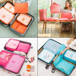 6 Pcs Travel Pouches - Best Quality