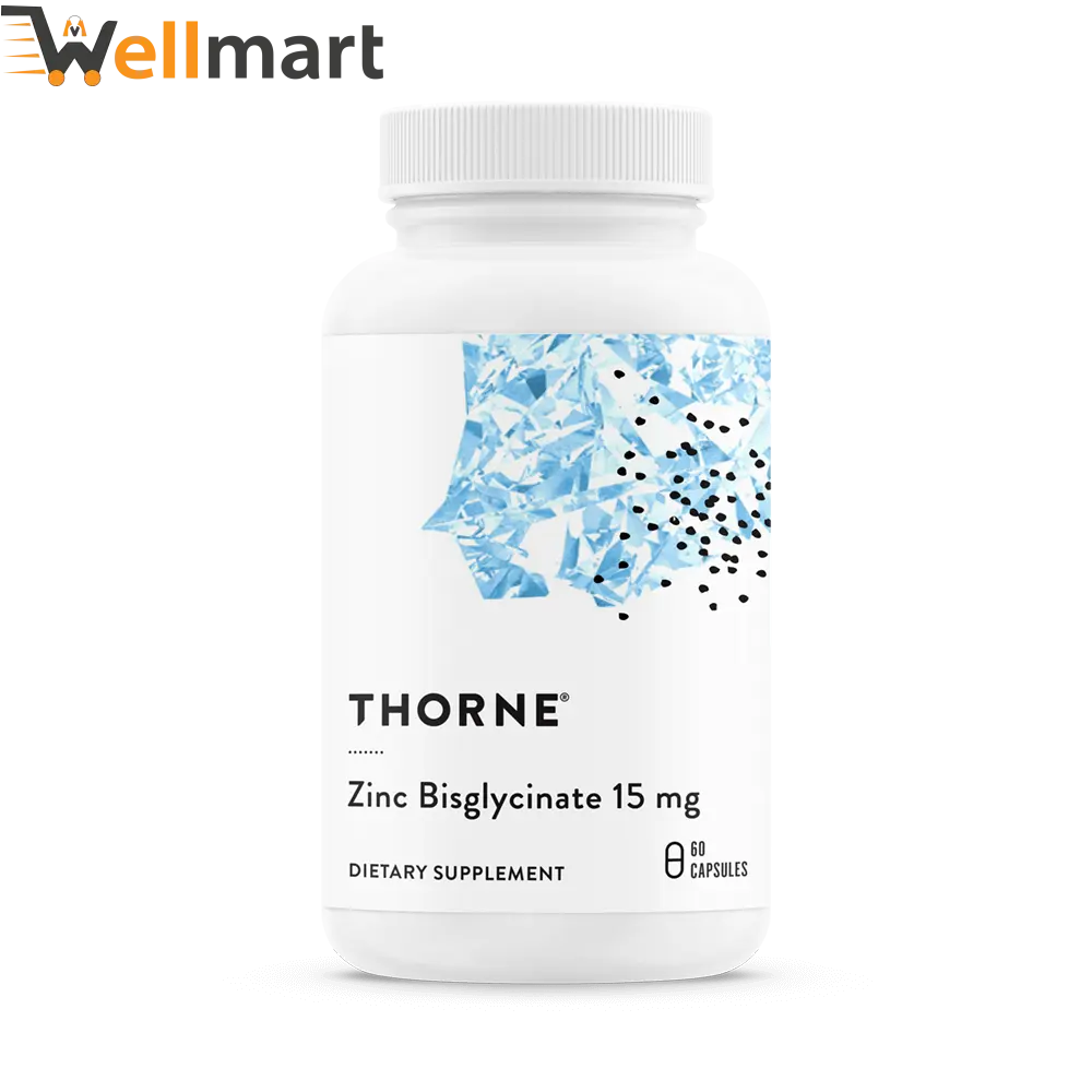 Thorne Zinc Bisglycinate 15mg Capsules