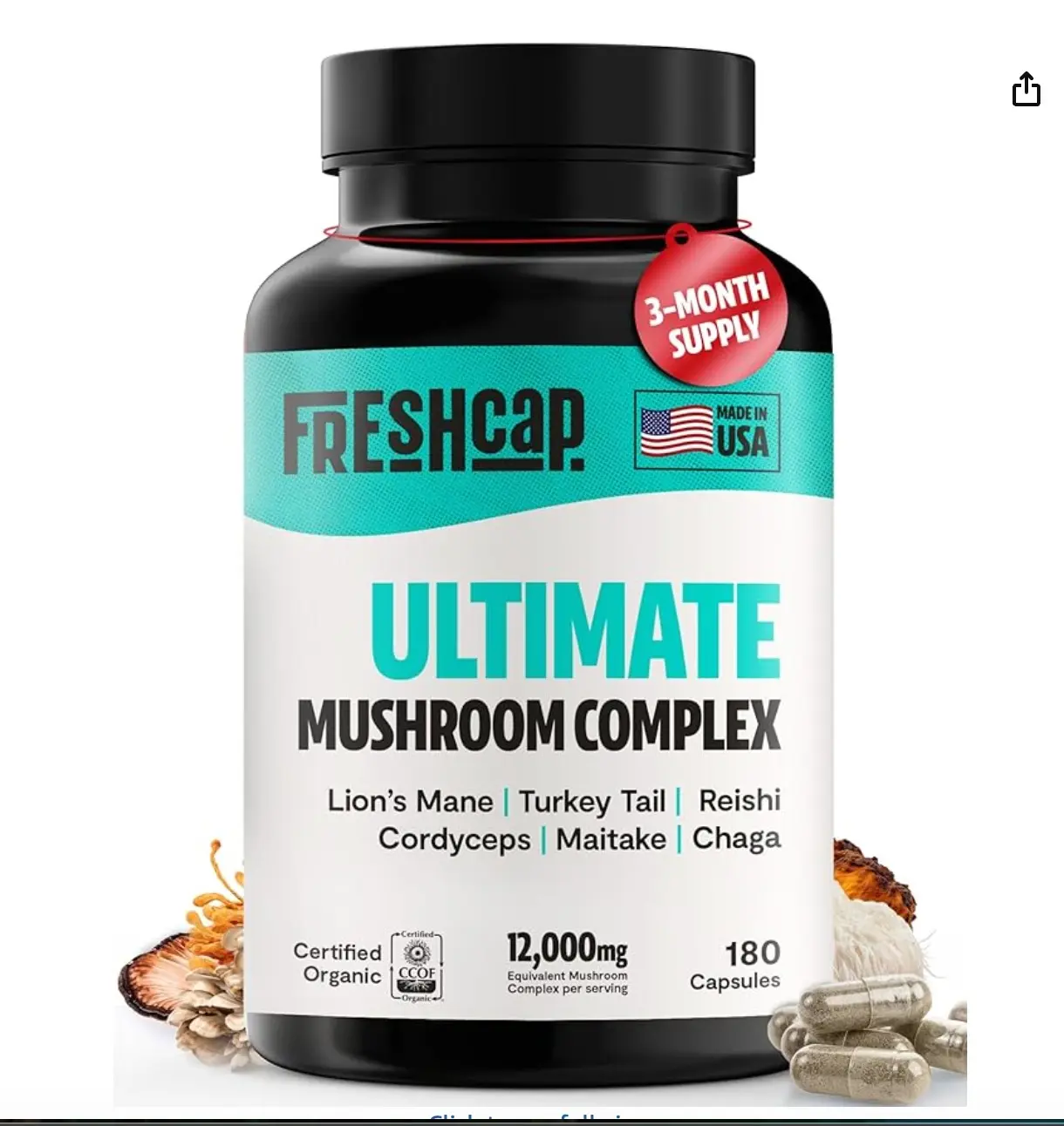 FreshCap Ultimate Mushroom Complex capsules