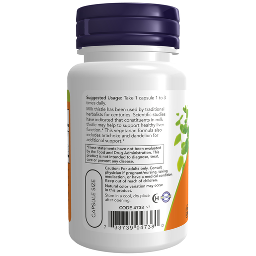 NOW Foods, Milk Thistle Extract, 50 Veg Capsules