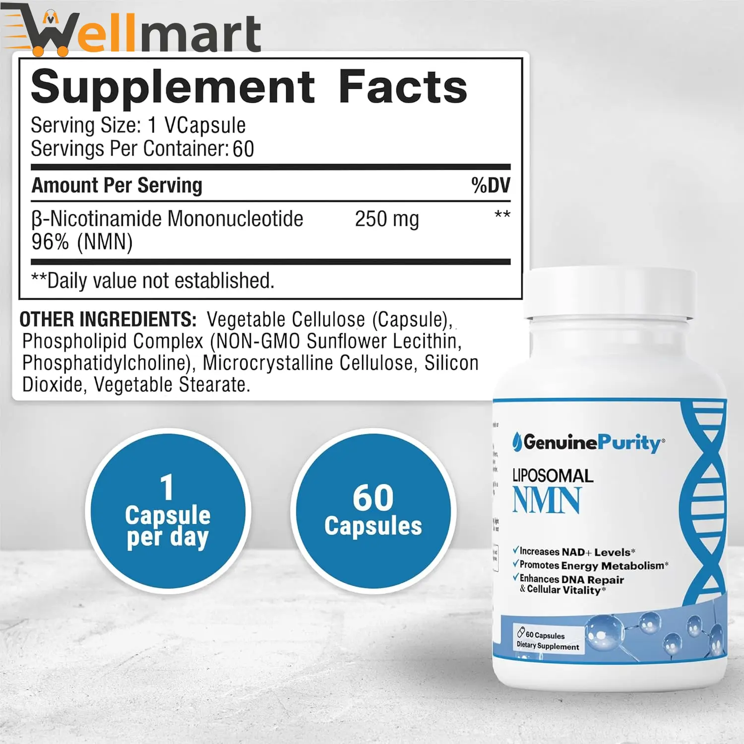 GenuinePurity Liposomal Best NMN Supplement