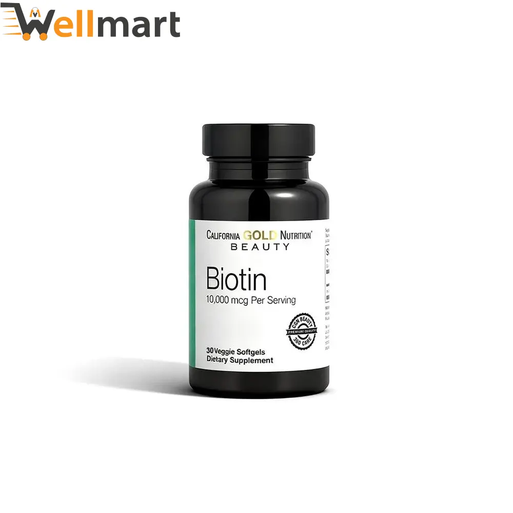 California Gold Nutrition Biotin 10000mcg Softgels
