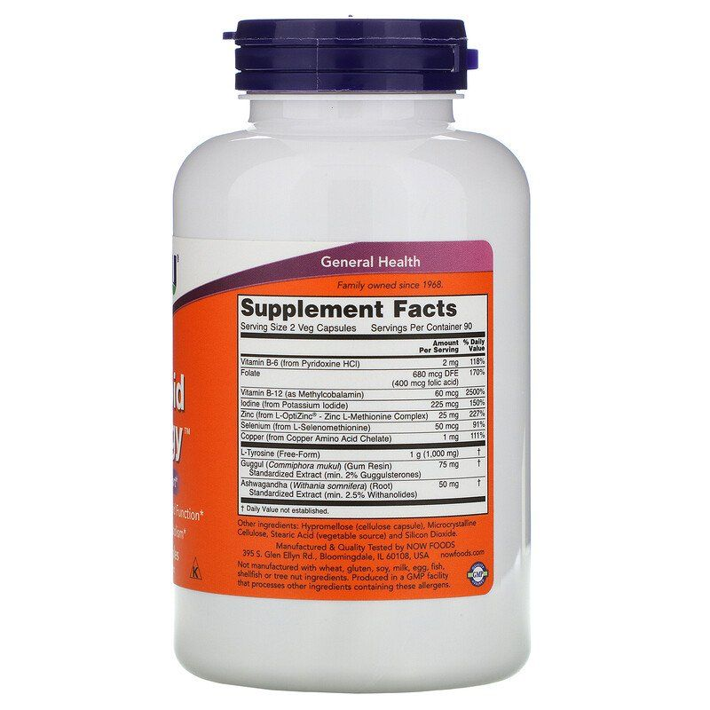 NOW Foods, Thyroid Energy™, 90 Veg Capsules