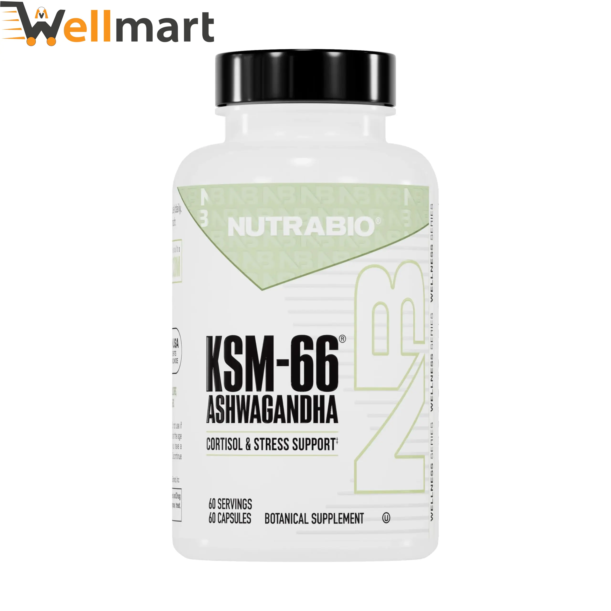 NutraBio KSM-66 Ashwagandha 600mg Capsules
