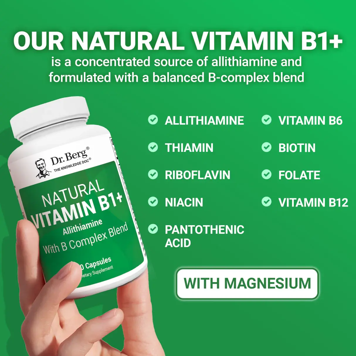 Dr. Berg Natural Vitamin B12 Methylcobalamin